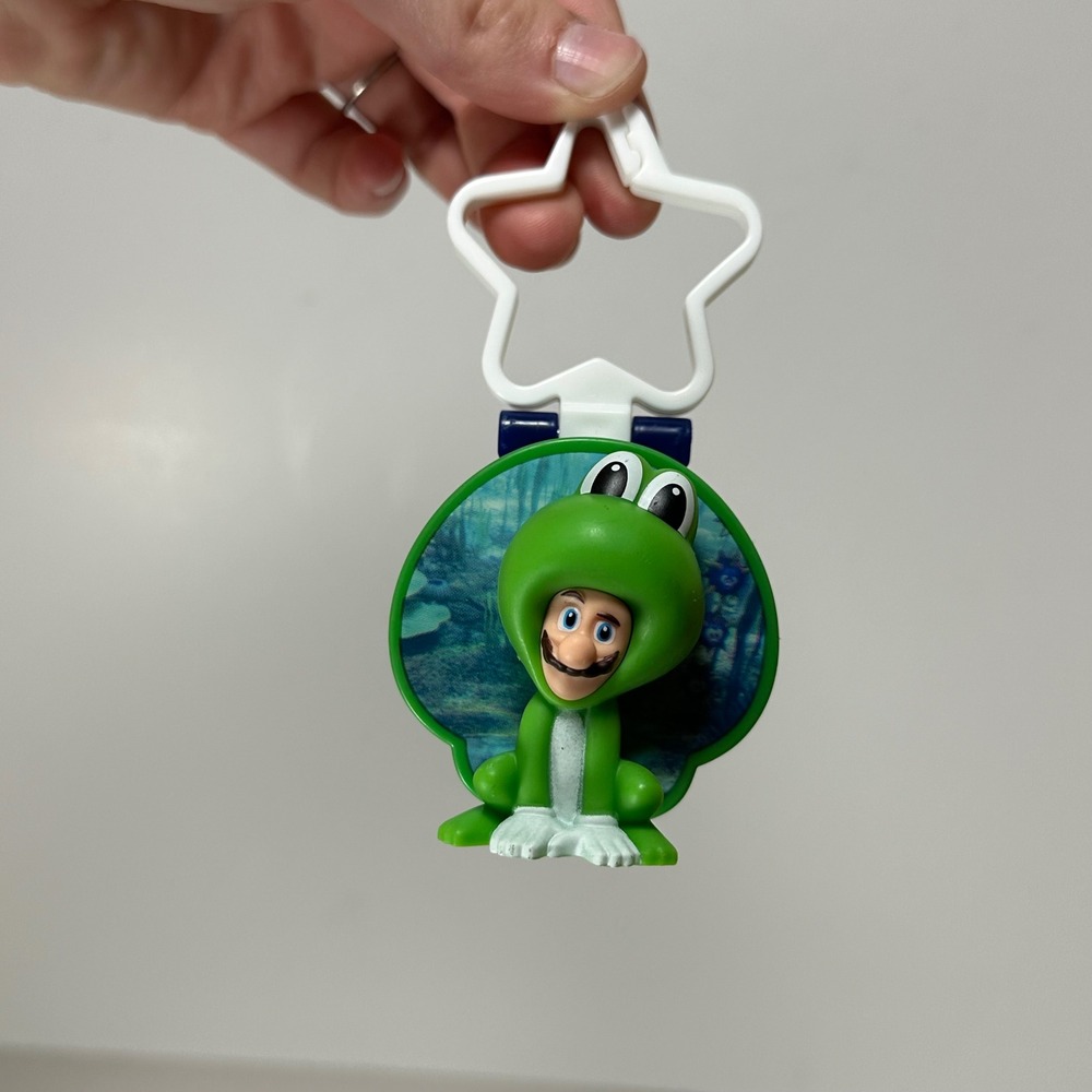 Nintendo‎ Super Mario Bros Movie Luigi Frog Suit Keychain Clip McDonald's 2026